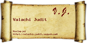 Valachi Judit névjegykártya